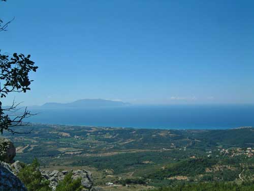 Coast seen from Zalongo, Greece