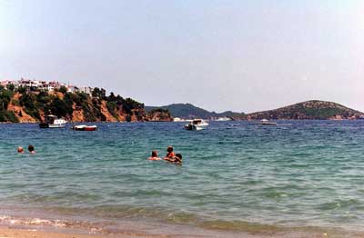 Megali Ammos, the sea