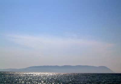 Skiathos seen from Skopelos