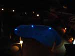 Skiathos, hotel Rea, pool at night