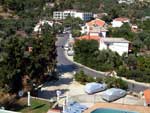 Skiathos, view of road from balcony